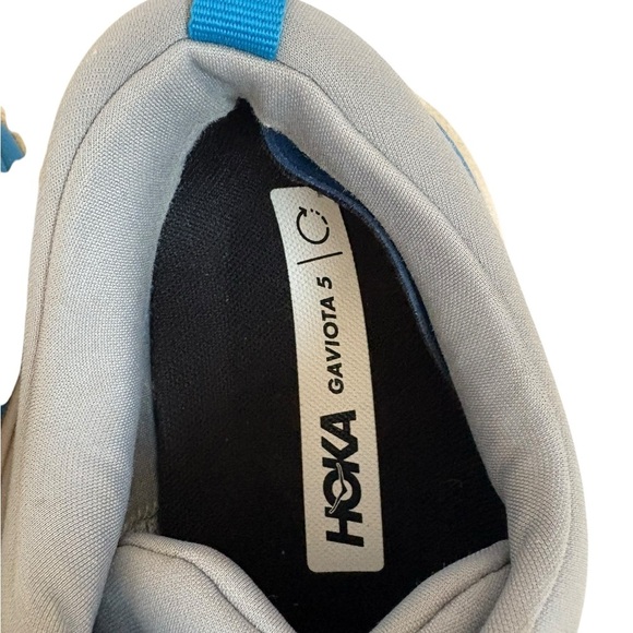 Hoka Gaviota 5 Mens‎ Blue Gray Running Athletic Shoes Sneaker Sz  11.5 D - Picture 6 of 8